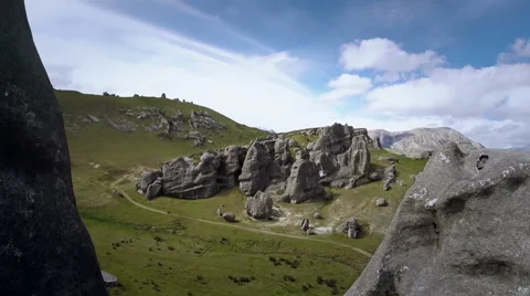 Aerial. Fly over the mountains Stock Footage 46442525