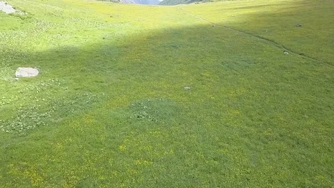 Aerial fly over mountains Stock Footage 77686122