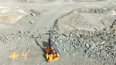 Aerial - fly over an open pit gold mine in northern ontario canada Stock Footage 64867530