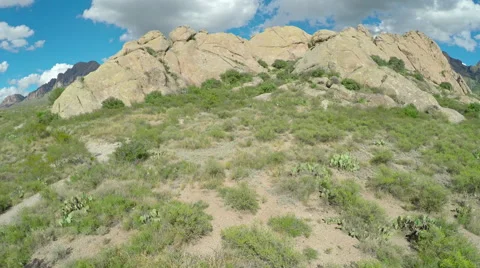 Aerial Fly Over Small Mountain Range Stock Footage 63434487