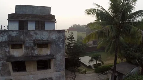 Aerial  flying between buildings Stock Footage 65779260