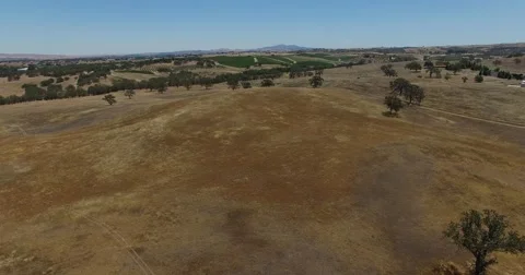 Aerial. Flying over the empty field. Stock Footage 52604020