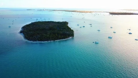 Aerial Flyover of Florida Key 스톡 동영상 87197285