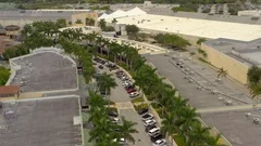 Aerial panorama of Sawgrass Mills Outlet Mall Sunrise Florida USA