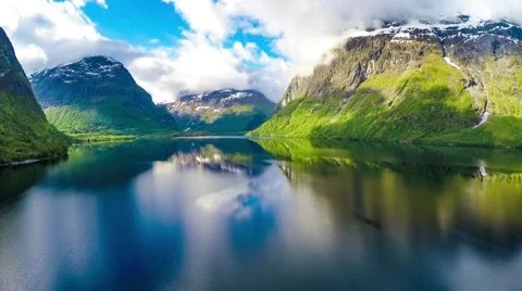 Aerial footage from Beautiful Nature Norway. Stock Footage