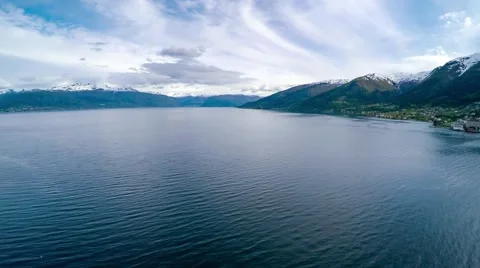 Aerial footage Beautiful Nature Norway. Stock Footage