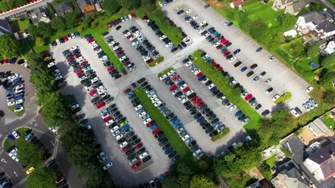 Busy Car Park Stock Footage ~ Royalty Free Stock Videos | Pond5