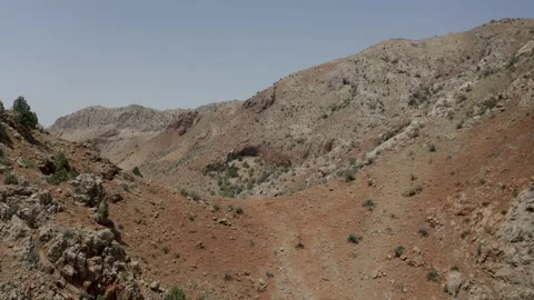 Aerial footage cliffs. Drone view rocks in Armenia, Caucasus. Video stock 220082714