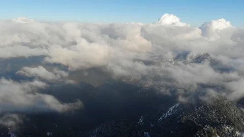 Aerial footage of clouds Stock Footage 124264904