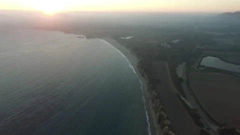 Aerial Footage of Coastal Range Stock Footage