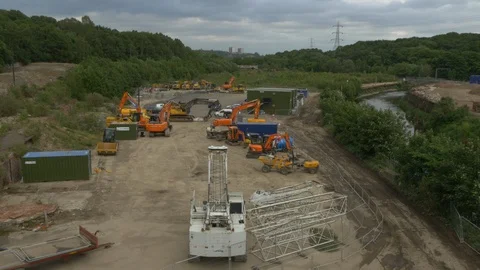 Aerial Footage of Construction and Redevelopment Stock Footage 101559801