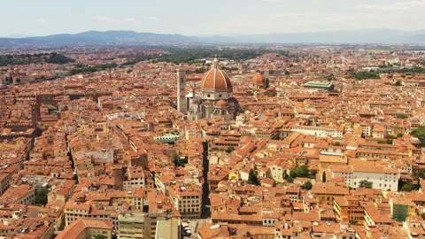 Aerial Footage Florence Italy Stock Footage