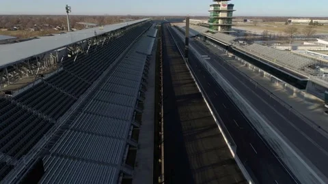 Aerial Footage of Indianapolis Motor Speedway Indianapolis 500 Clip 2 Stock Footage 138598496