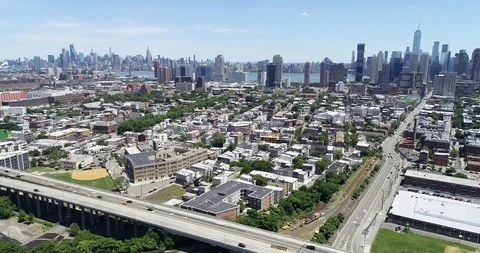 Jersey City, New Jersey  4K drone video 