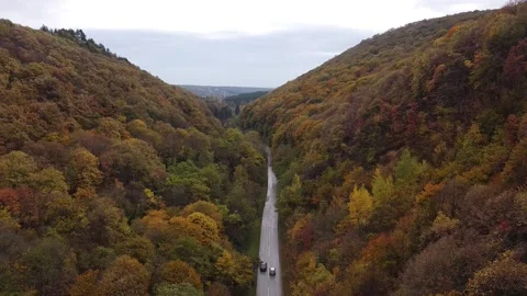 Aerial Footage Mavic Mini - Strazilovo, Fruska Gora, Serbia Stock Footage