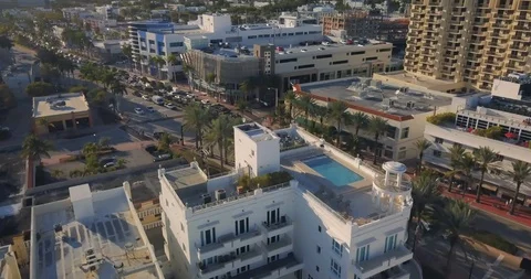 Aerial footage of Miami Stock Footage