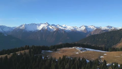 Aerial footage of a mountain range. Stock Footage 260533221