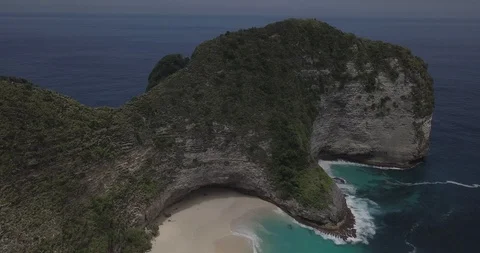Aerial Footage Nusa Penida Bali Indonesia Stock Footage