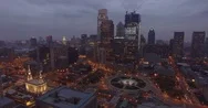 Aerial Footage Over Center City, Philadelphia Stock Footage
