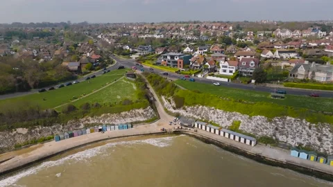 Aerial footage of the seaside town of Ramsgate in Kent Stock Footage 239490761