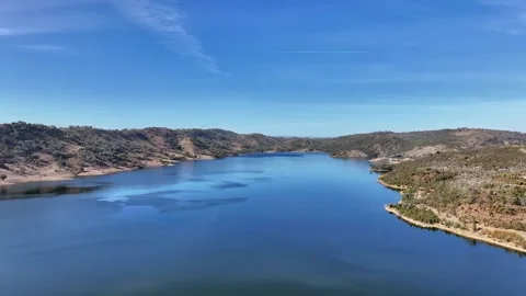 Aerial footage of Split Rock Dam NSW Australia Vídeos de archivo 338318036