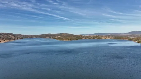 Aerial footage of Split Rock Dam NSW Australia Vídeos de archivo 338318121