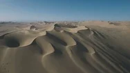 Aerial Footage Surreal Looking Desert Landscape In China Asia Stock Footage