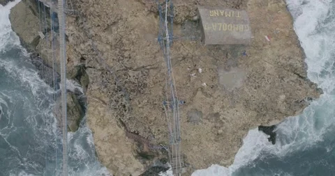 Aerial Footage of Timang Beach Capturing the Beauty of its Waves Stock Footage 237680202