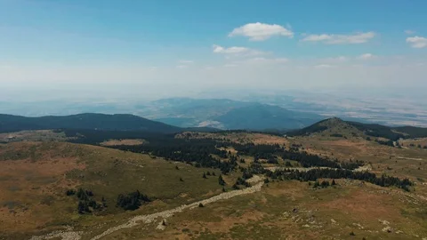 Aerial footage from the Vitosha mountain, Sofia, Bulgaria Stock-Footage 118533862