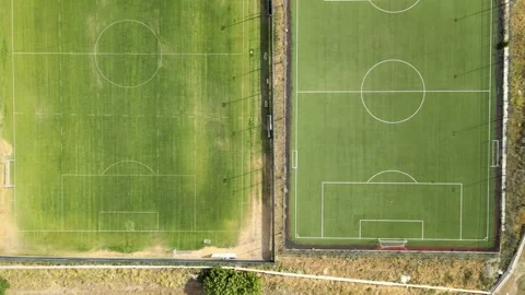 Aerial football fields Stock Footage 240749097
