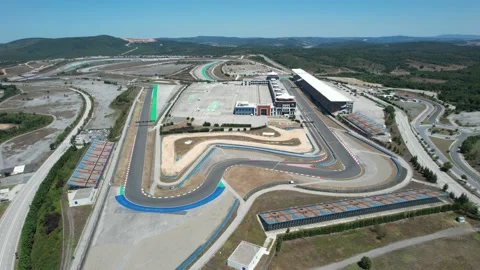 Aerial formula track Stock Footage 202313964