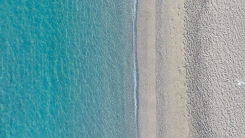 Aerial forward movement over tranquil seascape Stock Footage 263109905