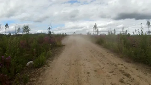 Aerial fpv view of a quad running in the countryside, Soukolojarvi, Sweden. Stock Footage 208838570