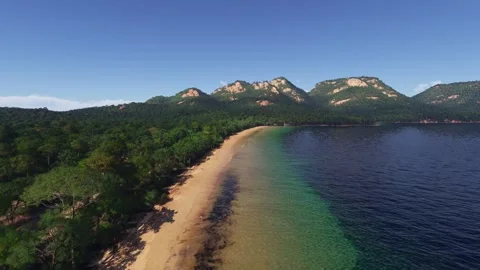 Aerial of Freycinet National Park in Tasmania island. Australia Stock Footage 307343383