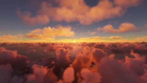 Aerial front view at sunset of Tahaa Island in Bora Bora, French Polynesia Stock Footage 203761503