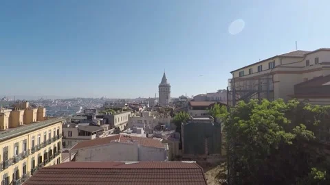 Aerial galata tower Stock Footage 196187600