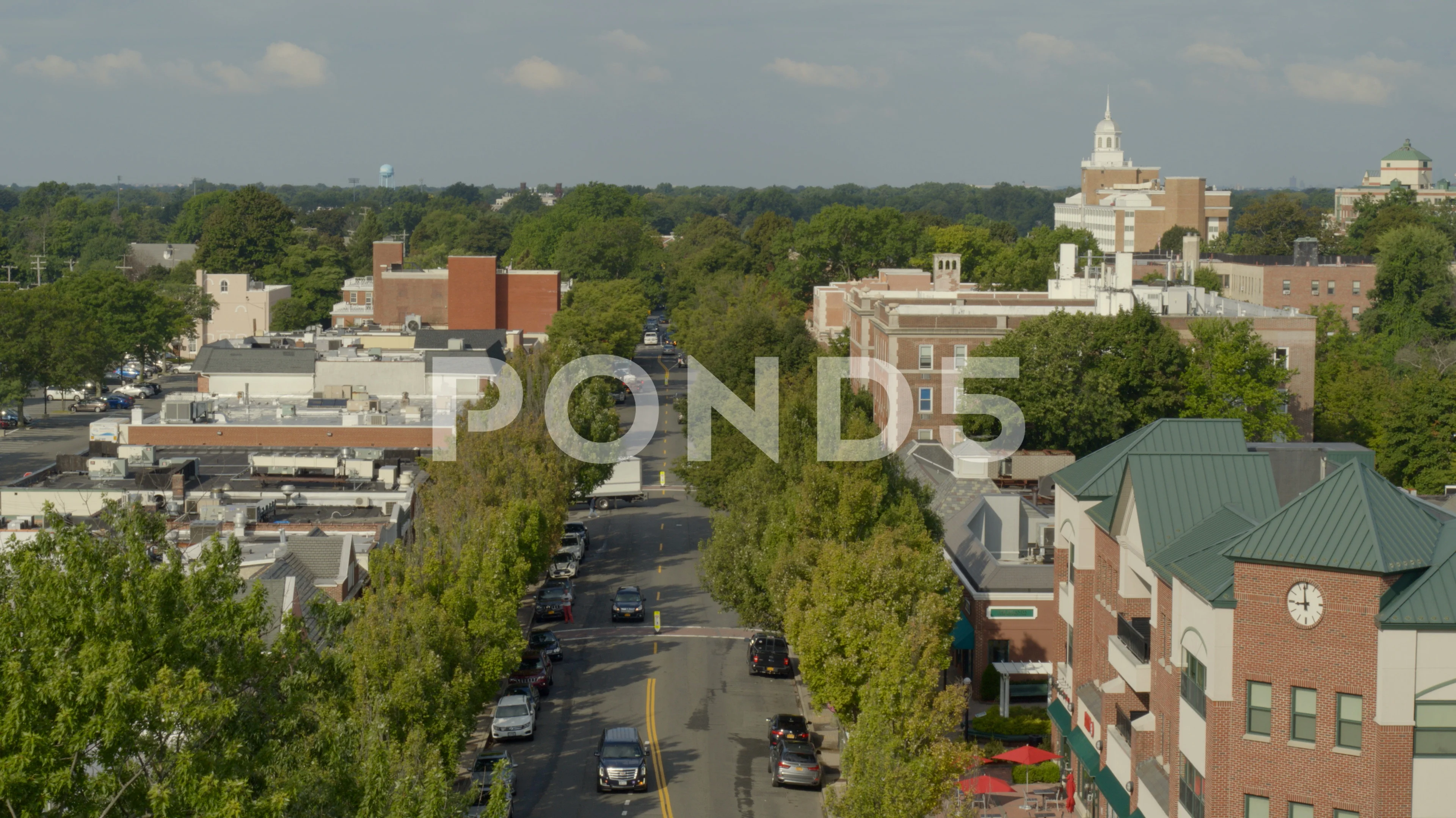 Aerial of Garden City Small Village in L, Stock Video