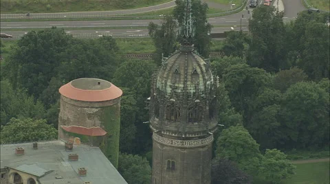 AERIAL Germany-Wittenberg Stock Footage