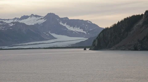 Aerial of Glacier Stock Footage 27142665