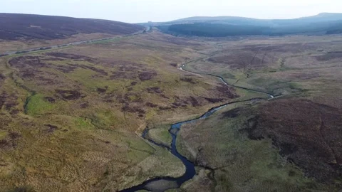 Aerial of Glenshane Pass Stock Footage 152557514