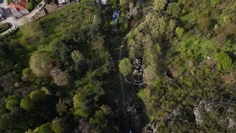 An Aerial Glimpse into Steep Mountain Slopes Stock Footage 314550985