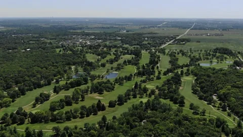 Aerial of Golf Course Stock Footage 141342172