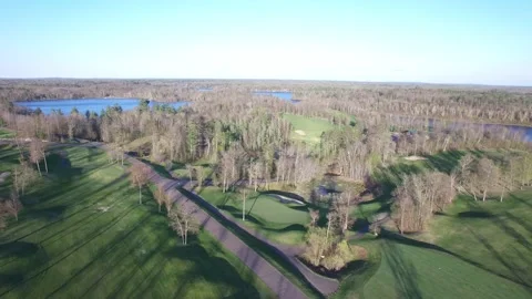 Aerial Golf Course View 4K 스톡 동영상 130459063