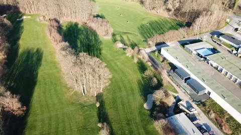 Aerial Golf Links Stock Footage 126944392