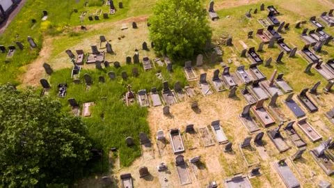Aerial Graveyard Stock Photos