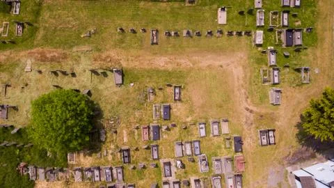Aerial Graveyard Stock Photos