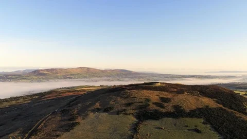 Aerial of Grianan Stock Footage 120872764