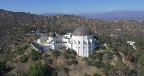 Aerial of Griffith Observatory Vídeo Stock 75581500