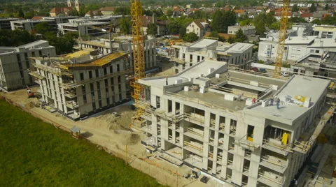 Aerial HD: High Above Construction Site 库存影片 44991542
