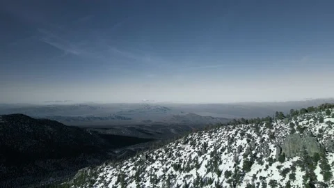 Aerial high-angle shot of Spring Mountains near Mount Charleston, Nevada, USA Video stock 172384072